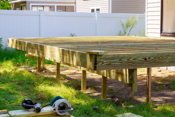 Elevated Deck Installation in Arlington
