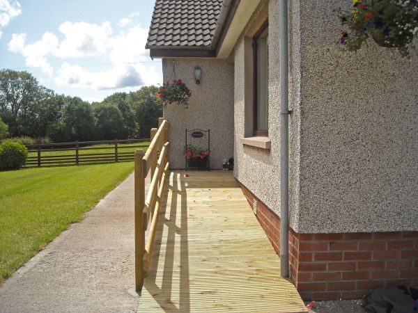 Hardwood Ramp Installation in Arlington
