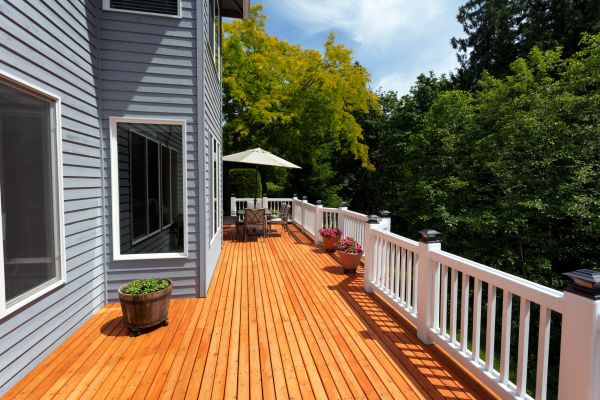 Cedar Deck Construction in Arlington