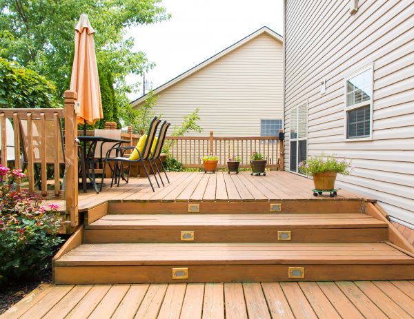 Wooden Patio Installation in Arlington