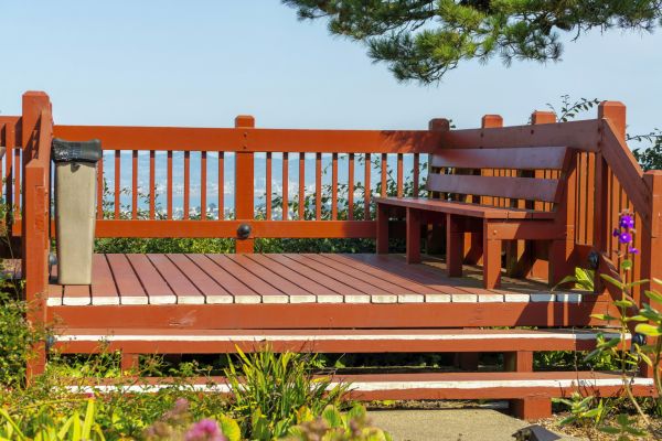 Redwood Deck Construction in Arlington