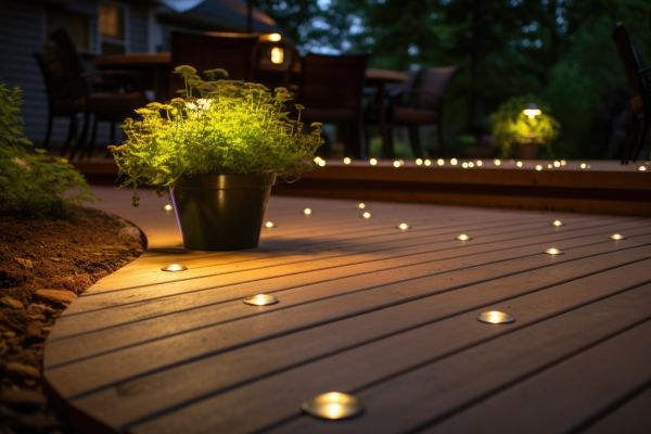 Ground Level Deck Construction in Arlington